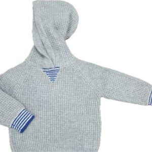 Kid's Warm Thick Rib-Contruction Hoody Sweater