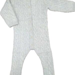 Organic Cotton Knitted Jumpsuit For 0~1-Year-old Baby