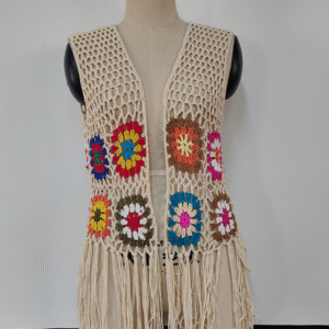 Factory Custom Women's Hand Crocheted Sleeveless Knitwear